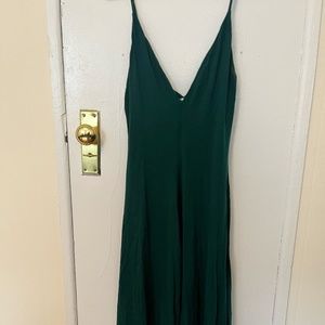 Reformation Green Jersey Dress